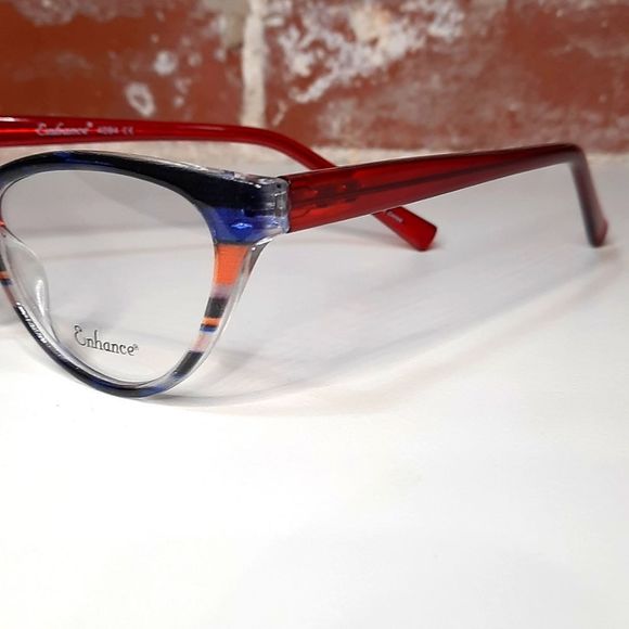 NEW Burgundy Cat Eye Eyeglass Frame Prescription-ready, sassy glasses 53-16-140 - Picture 5 of 6